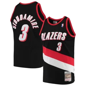 Stylish Damon Stoudamire Portland Trail Blazers 1999/00 Hardwood Classics Swingman Jersey Black