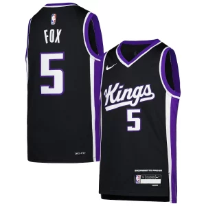Stylish De'Aaron Fox Sacramento Kings Nike Youth Swingman Jersey Icon Edition Purple