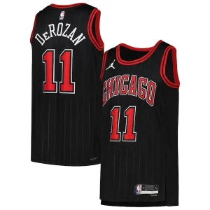 Stylish DeMar DeRozan Chicago Bulls Jordan Brand Unisex Swingman Jersey Statement Edition Black