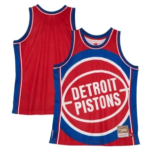 Stylish Detroit Pistons Hardwood Classics Blown Out Fashion Jersey Red