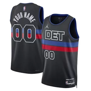 Stylish Detroit Pistons Jordan Brand Unisex 2022/23 Swingman Custom Jersey Statement Edition Blue