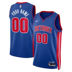 Stylish Detroit Pistons Nike Unisex Swingman Custom Jersey Blue Icon Edition