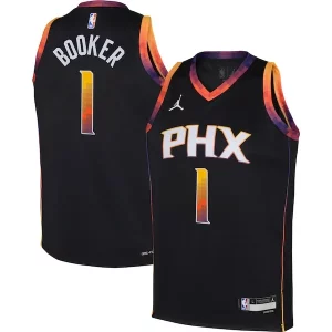Stylish Devin Booker Phoenix Suns Jordan Brand Youth Swingman Jersey Statement Edition Black