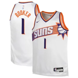 Premium Devin Booker Phoenix Suns Nike Youth Swingman Jersey Association Edition White
