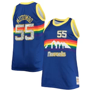 Stylish Dikembe Mutombo Denver Nuggets Big & Tall 1991/92 NBA 75th Anniversary Diamond Swingman Jersey Blue