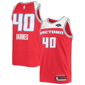 Stylish Harrison Barnes Sacramento Kings Nike Swingman Jersey Red