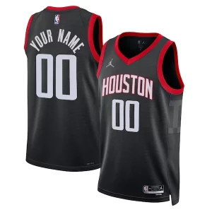 Stylish Houston Rockets Jordan Brand Unisex 2022/23 Swingman Custom Jersey Statement Edition Black