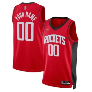 Stylish Houston Rockets Nike 2021/22 Diamond Swingman Custom Jersey Icon Edition Red