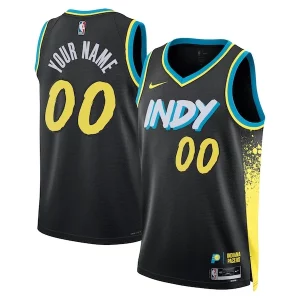 Stylish Indiana Pacers Nike Unisex 2023/24 Custom Swingman Jersey Black City Edition