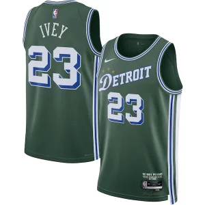 Stylish Jaden Ivey Detroit Pistons Nike 2022/23 Swingman Jersey City Edition Green