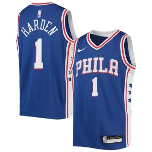 Stylish James Harden Philadelphia 76ers Nike Youth Swingman Jersey Icon Edition Royal