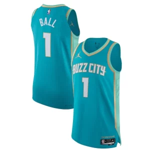 Stylish Jordan Brand LaMelo Ball Charlotte Hornets Authentic Jersey City Edition Teal