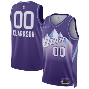 Stylish Jordan Clarkson Utah Jazz Nike Unisex 2024/25 Swingman Player Jersey City Edition Purple