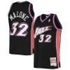Stylish Karl Malone Utah Jazz 2001/02 Hardwood Classics Swingman Jersey Black