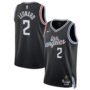 Stylish Kawhi Leonard LA Clippers Nike Unisex 2022/23 Swingman Jersey City Edition Black