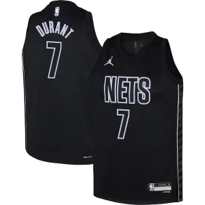 Stylish Kevin Durant Brooklyn Nets Jordan Brand Youth Swingman Jersey Statement Edition Black