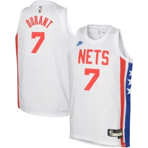 Stylish Kevin Durant Brooklyn Nets Nike Youth 2022/23 Swingman Jersey White Classic Edition