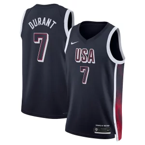 Stylish Kevin Durant USA #7 Nike 2024 Swingman Player Jersey Navy