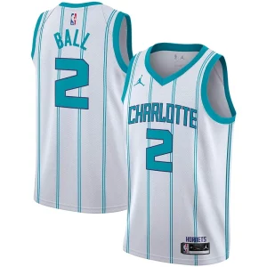 Stylish LaMelo Ball Charlotte Hornets Jordan Brand 2020/21 Swingman Player Jersey Association Edition White