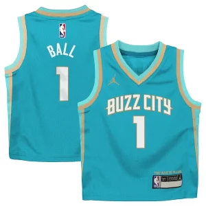 Stylish LaMelo Ball Charlotte Hornets Jordan Brand Preschool 2023/24 Swingman Replica Jersey City Edition Teal