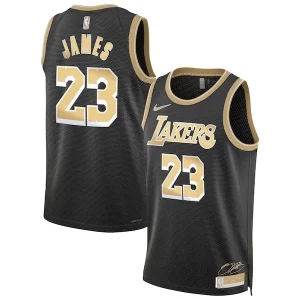Stylish LeBron James Los Angeles Lakers Nike Unisex Select Series Swingman Jersey聽鈥?Black