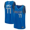Fantastic Luka Dončić Dallas Mavericks Fast Break Replica Player Jersey Icon Edition Blue