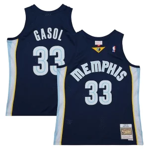 Stylish Marc Gasol Memphis Grizzlies 2008/09 Hardwood Classics Swingman Throwback Jersey Navy