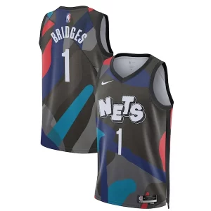 Stylish Mikal Bridges Brooklyn Nets Nike Unisex 2023/24 Swingman Jersey Black City Edition