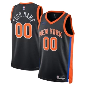 Stylish New York Knicks Nike Unisex 2022/23 Swingman Custom Jersey City Edition Black