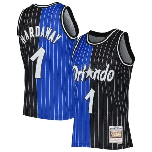 Stylish Penny Hardaway Orlando Magic Hardwood Classics 1994/95 Split Swingman Jersey Blue/Black