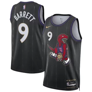 Stylish RJ Barrett Toronto Raptors Nike Unisex 2024/25 Swingman Player Jersey City Edition Black