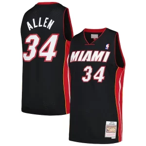 Stylish Ray Allen Miami Heat 2012/13 Hardwood Classics Swingman Jersey Black