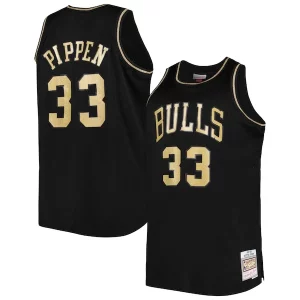 Stylish Scottie Pippen Chicago Bulls Big & Tall Hardwood Classics 1997/98 Swingman Jersey Black