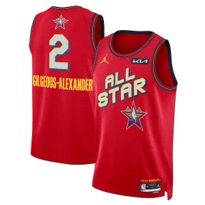 Stylish Shai Gilgeous Alexander Nike Unisex 2025 NBA All Star Game Swingman Player Jersey Red