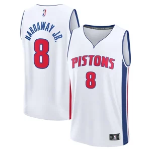 Stylish Tim Hardaway Jr. Detroit Pistons Youth Fast Break Replica Player Jersey Association White Edition