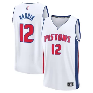 Stylish Tobias Harris Detroit Pistons Fast Break Replica Player Jersey Association Edition White