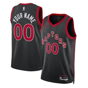 Stylish Toronto Raptors Jordan Brand Unisex 2022/23 Swingman Custom Jersey Statement Edition Black