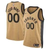 Stylish Toronto Raptors Nike Unisex 2023/24 Custom Swingman Jersey Gold City Edition