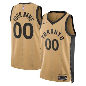 Stylish Toronto Raptors Nike Unisex 2023/24 Custom Swingman Jersey Gold City Edition