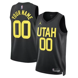 Stylish Utah Jazz Jordan Brand Unisex 2022/23 Swingman Custom Jersey Statement Edition Black