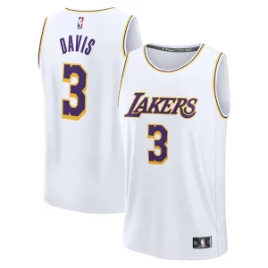Unique Anthony Davis Los Angeles Lakers Youth Fast Break Replica Player Jersey Association Edition White