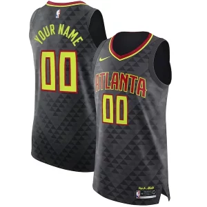 Unique Atlanta Hawks Nike Authentic Custom Jersey Black Icon Edition