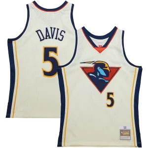 Unique Baron Davis Golden State Warriors Chainstitch Swingman Jersey Cream