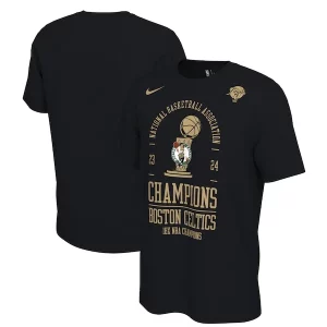 Unique Boston Celtics Nike 18 Time NBA Finals Champions Locker Room T Shirt Black