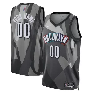 Unique Brooklyn Nets Nike Unisex 2024/25 Custom Swingman Jersey City Edition Gray