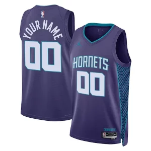 Unique Charlotte Hornets Jordan Brand Unisex 2022/23 Swingman Custom Jersey Statement Edition Teal