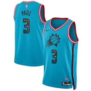 Unique Chris Paul Phoenix Suns Nike Unisex 2022/23 Swingman Jersey City Edition Turquoise