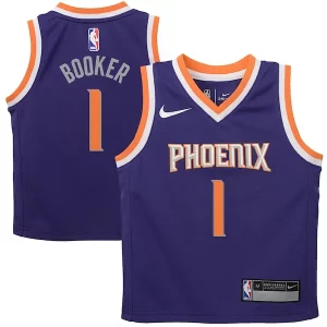 Cool Devin Booker Phoenix Suns Nike Preschool Replica Jersey Purple Icon Edition