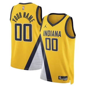 Unique Indiana Pacers Jordan Brand Unisex 2022/23 Swingman Custom Jersey Statement Edition Yellow
