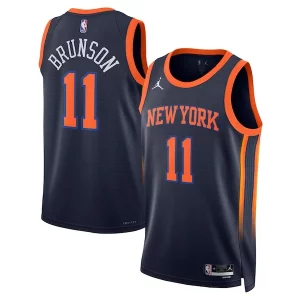 Unique Jalen Brunson New York Knicks Jordan Brand Unisex Swingman Player Jersey Statement Edition Navy